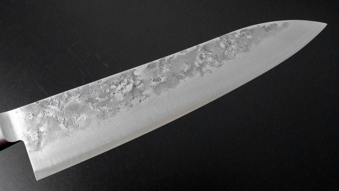 Futana S3 Nashiji Gyuto 210mm Pakka Handle (Yo) - Kamimoto EU