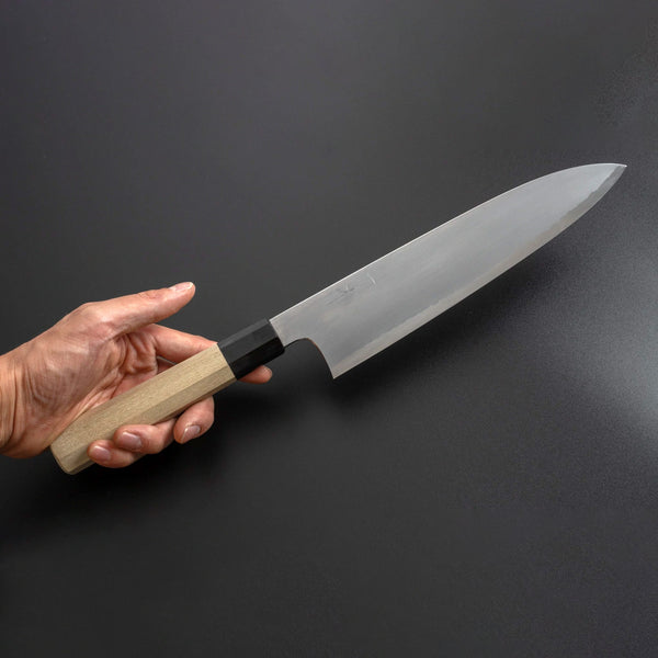 Gorobei Rikichi White #2 Kasumi Gyuto 240mm Ho Wood Handle - Kamimoto EU