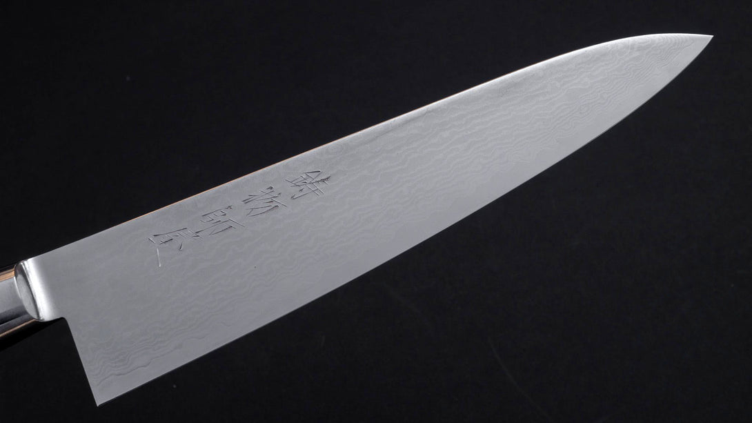 Imojiya ST Damascus Gyuto 210mm Imitation Mahogany Handle - Kamimoto EU