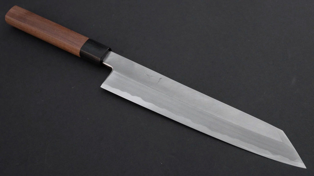 Kikuchiyo Manzo White #3 Kiritsuke 240mm Walnut Handle (Saya) - Kamimoto EU