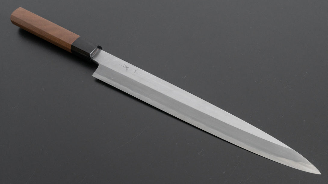 Kikuchiyo Manzo White #3 Yanagiba 270mm Walnut Handle (Saya) - Kamimoto EU