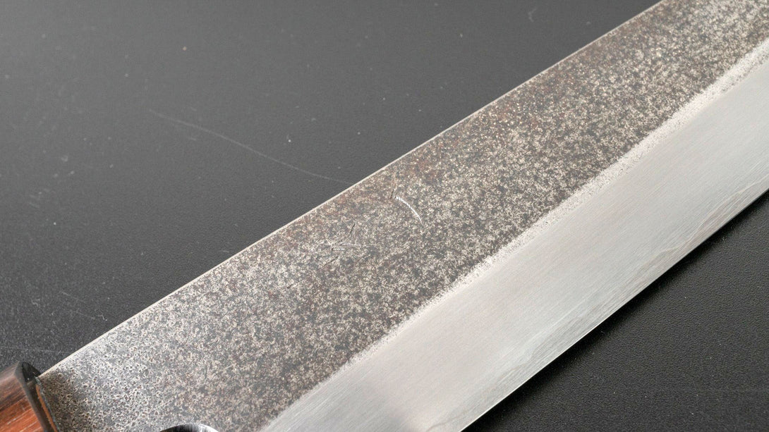 Kikuchiyo Rikichi Kurouchi Silver #3 Gyuto 210mm Cherry Wood Handle (Saya) - Kamimoto EU