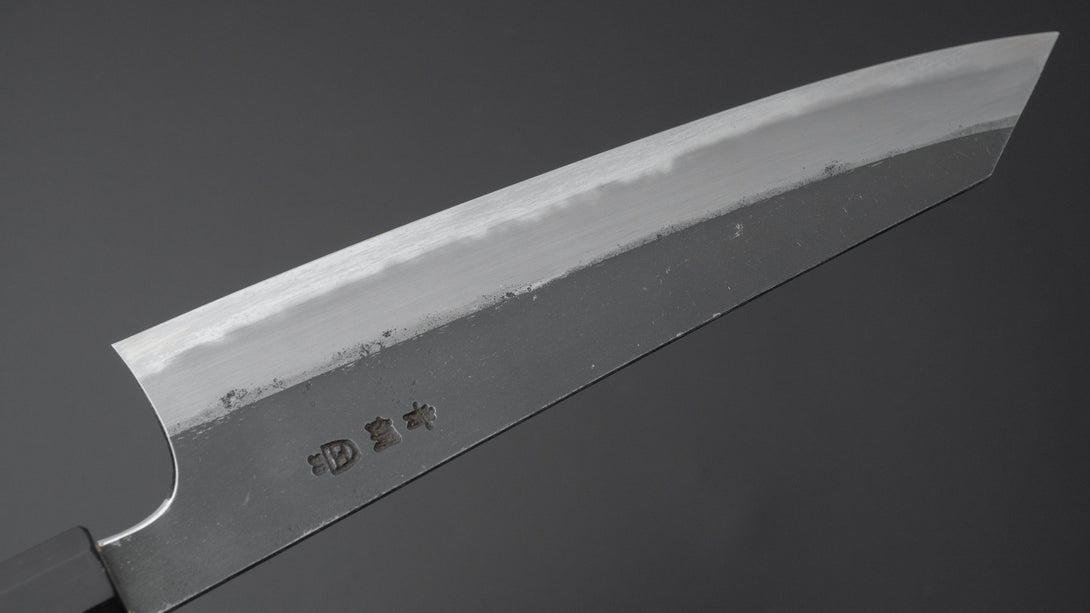 Togashi Blue #2 Kurouchi Kiritsuke Gyuto 240mm Burnt Yakusugi Handle - Kamimoto EU